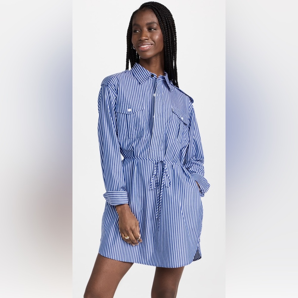 🚨SOLD🚨
Rag and Bone Blue and White Striped Shirt Dress